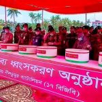 শ্যামনগরে বিজিবির অভিযানে জব্দ ৩১ কোটি ৯৪ লাখ টাকার মাদকদ্রব্য ধ্বংস