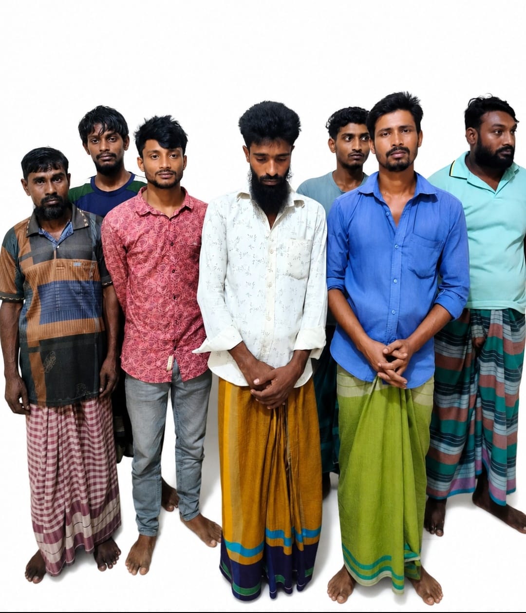 সাতক্ষীরার কালিগঞ্জে গাঁজাসহ ৭ জন আটক