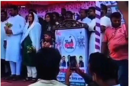 এনসিপি নেতার বক্তব্যে জয় বাংলা, পরে বললেন, ‘সরি, সরি