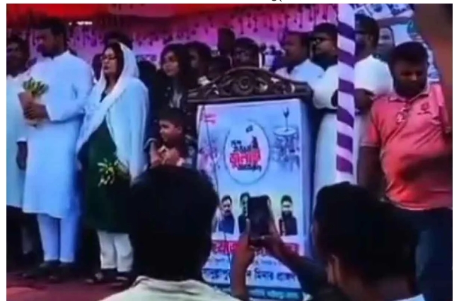 এনসিপি নেতার বক্তব্যে জয় বাংলা, পরে বললেন, ‘সরি, সরি