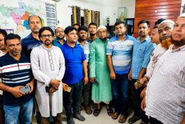 কলারোয়া রিপোর্টার্স ক্লাব নেতৃবৃন্দের সাথে নবাগত ওসির মতবিনিময়