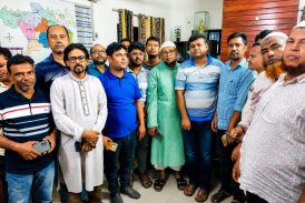 কলারোয়া রিপোর্টার্স ক্লাব নেতৃবৃন্দের সাথে নবাগত ওসির মতবিনিময়