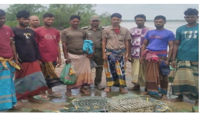 সুন্দরবনে ৮ জেলে আটক