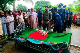 কালিগঞ্জে বীর মুক্তিযোদ্ধা মেহের আলীর রাষ্ট্রীয় মর্যাদায় দাফন সম্পন্ন