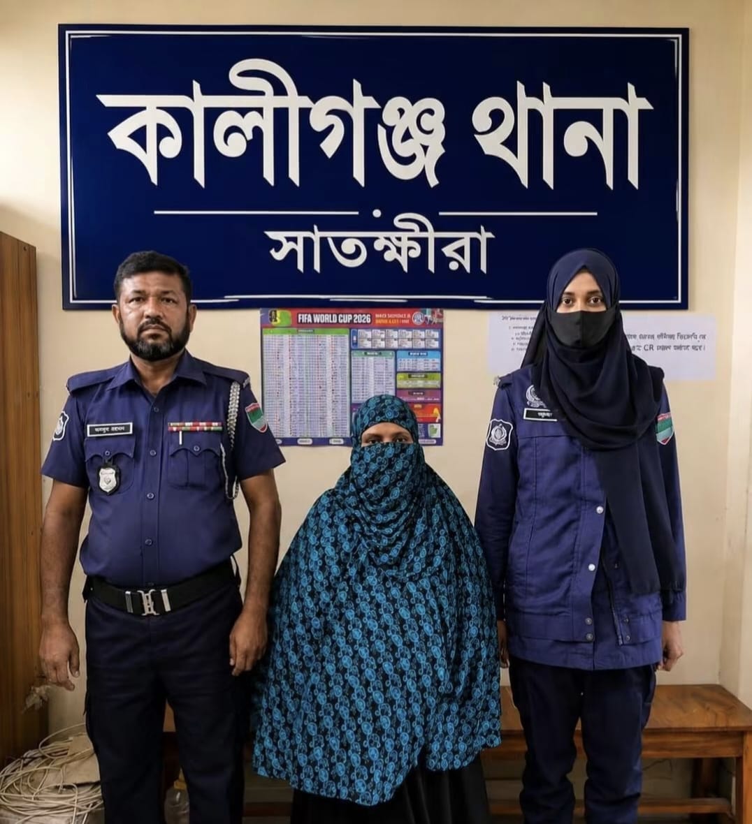 কালিগঞ্জে দুই মাসের সাজাপ্রাপ্ত নারী গ্রেপ্তার