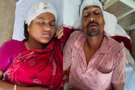 কালিগঞ্জে গৃহবধূসহ দুজনকে কুপিয়ে ও শ্বাসরোধে হত্যাচেষ্টার অভিযোগ, থানায় এজাহার