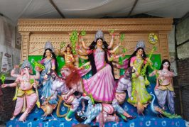 কালিগঞ্জে ৫৫টি মন্ডপে শারদীয় দুর্গোৎসব,আকর্ষণীয় আমিয়ান দুর্গাপ্রতিমা
