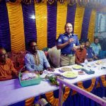 কালিগঞ্জে পূজা মন্ডপ পরিদর্শনে সাতক্ষীরার পুলিশ সুপার