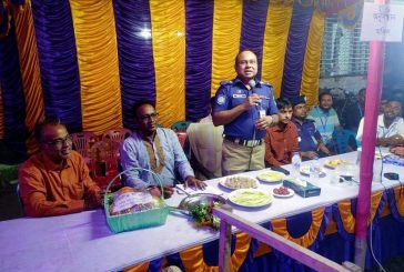 কালিগঞ্জে পূজা মন্ডপ পরিদর্শনে সাতক্ষীরার পুলিশ সুপার